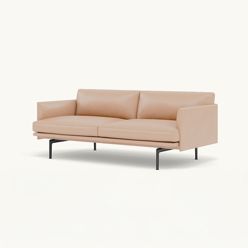 muuto OUTLINE SOFA 2-SEATER BLACK BASE / ムート | subsclife muuto OUTLINE SOFA 2-SEATER BLACK BASE / ムート | subsclife