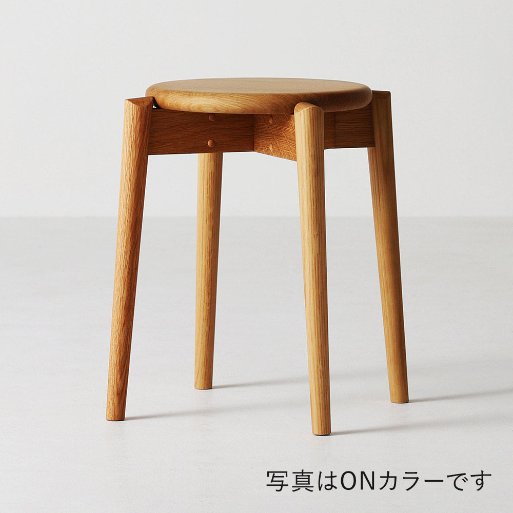 日進木工 日進木工 WHITE WOOD トイスツール(布張) WOS-1710 MBK