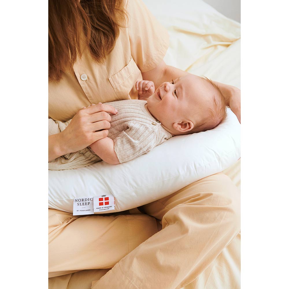 ノルディックスリープ(NORDIC SLEEP) 枕カバー 50×70cm ピンク (Rose ローズ) 綿サテン100％ 洗濯可 ピローカ ノルディックスリープ ナーシングピロー カバー付き(授乳サポート枕