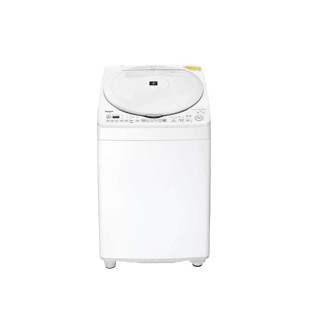 SHARP SHARP タテ型洗濯乾燥機 8kg ホワイト系 ES-TX8J-W SHARP SHARP タテ型洗濯乾燥機 8kg ホワイト系 ES-TX8J-W