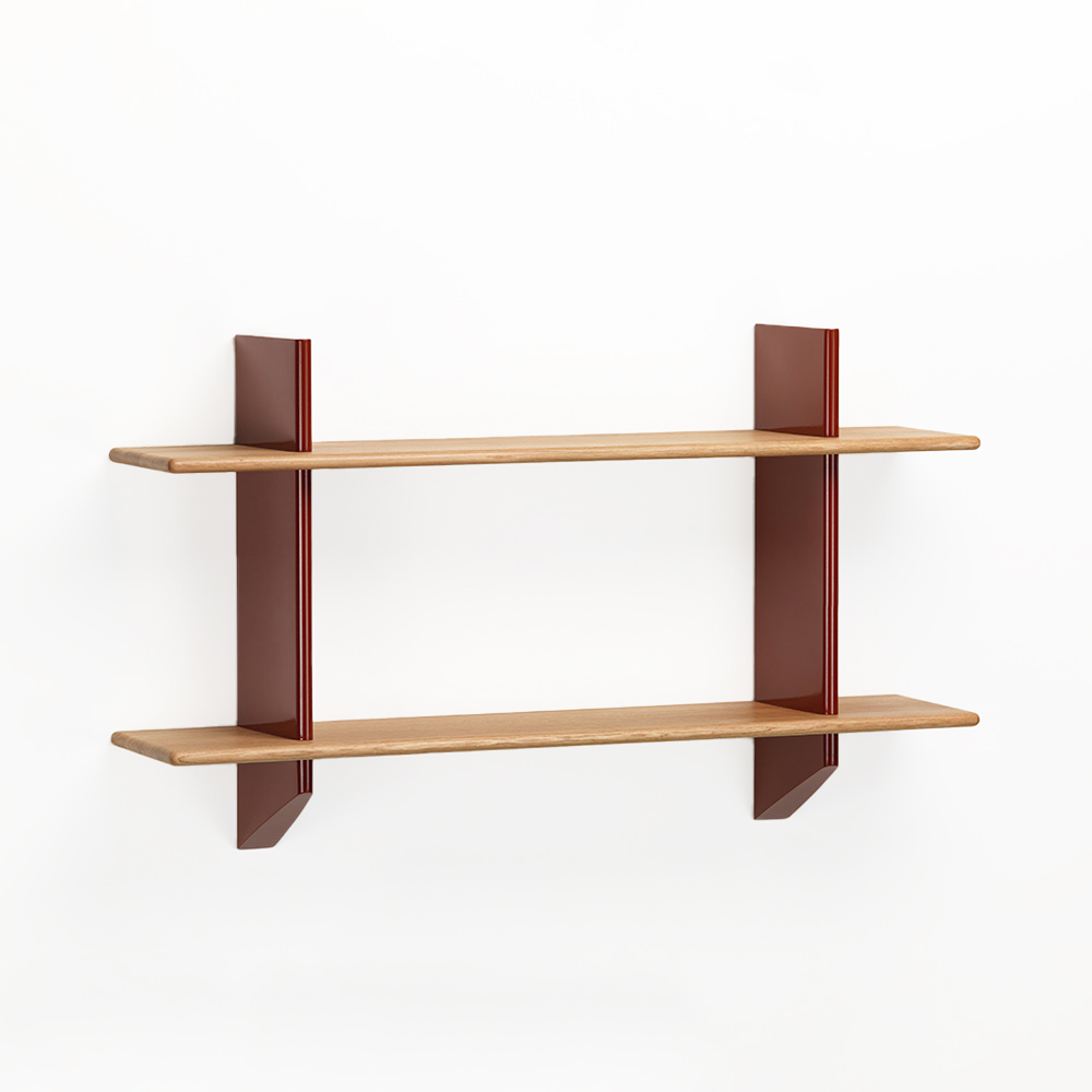 MASTERWAL マスターウォール コローバレコードラック 4列2段 ブラウン KOROVA RECORD RACK(4列3段 : 幅150 × 奥行47 × 高さ134 cm)の