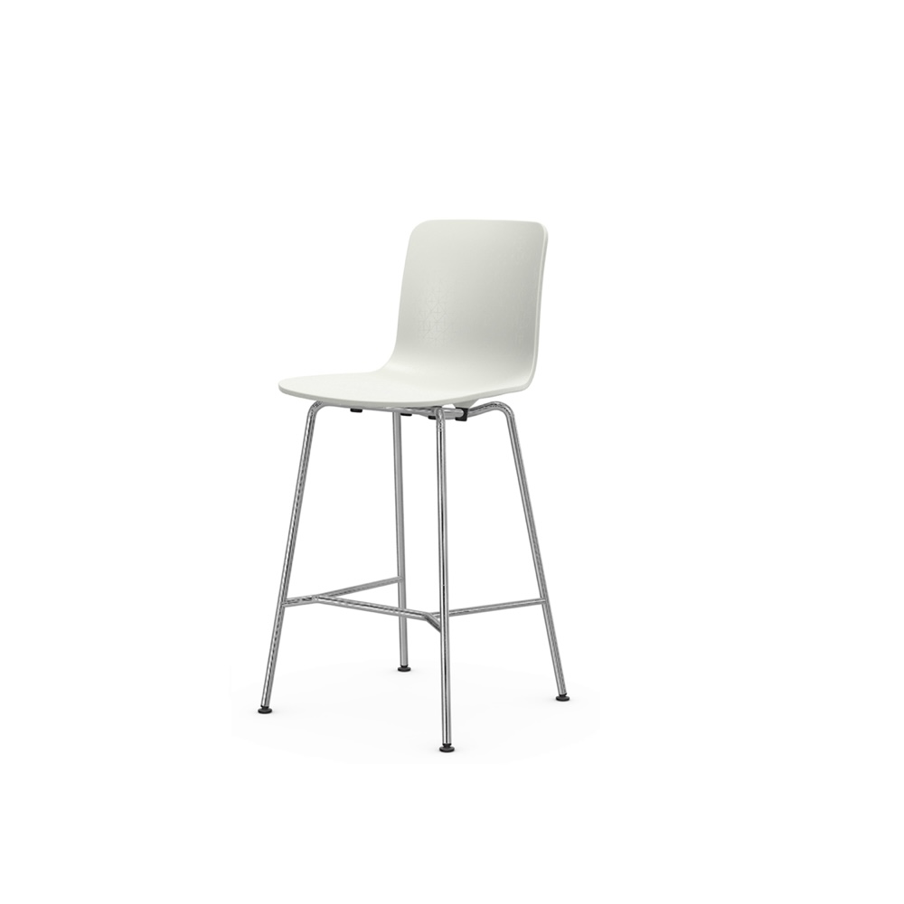 Vitra HAL RE Stool Medium_Base 01 chrome/Glides 12 deep