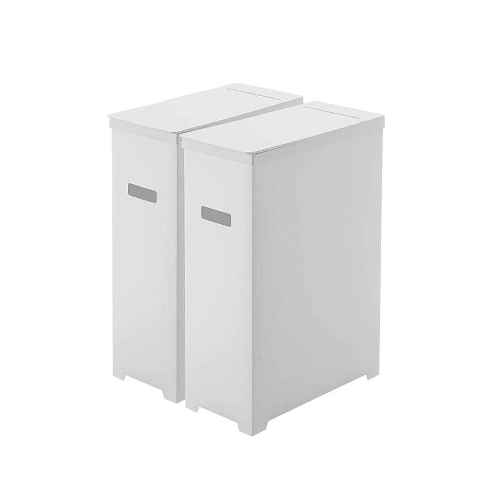 Yamazaki tower スリム蓋付きゴミ箱 2個組 / ヤマザキ | 家具