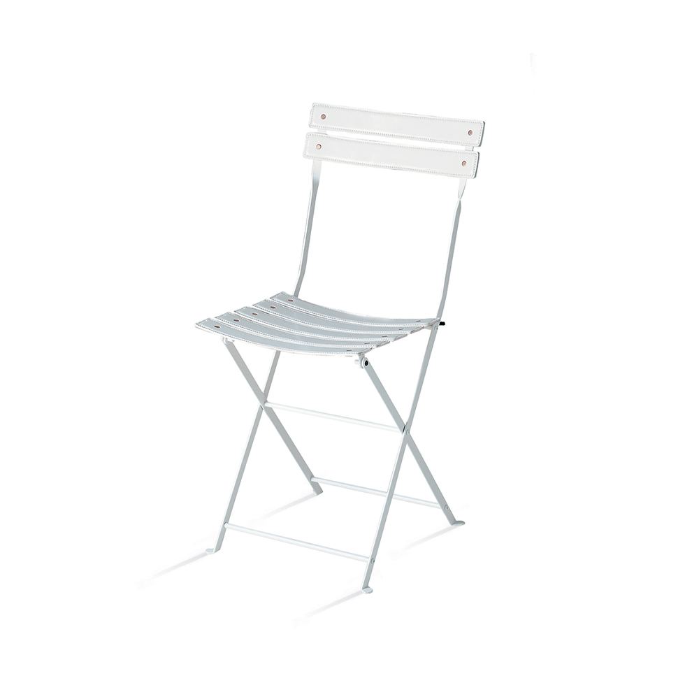 Zanotta Celestina　フォールディングチェア 牛革スティール　２脚 Zanotta Celestina フォールディングチェア 牛革スティール 2脚